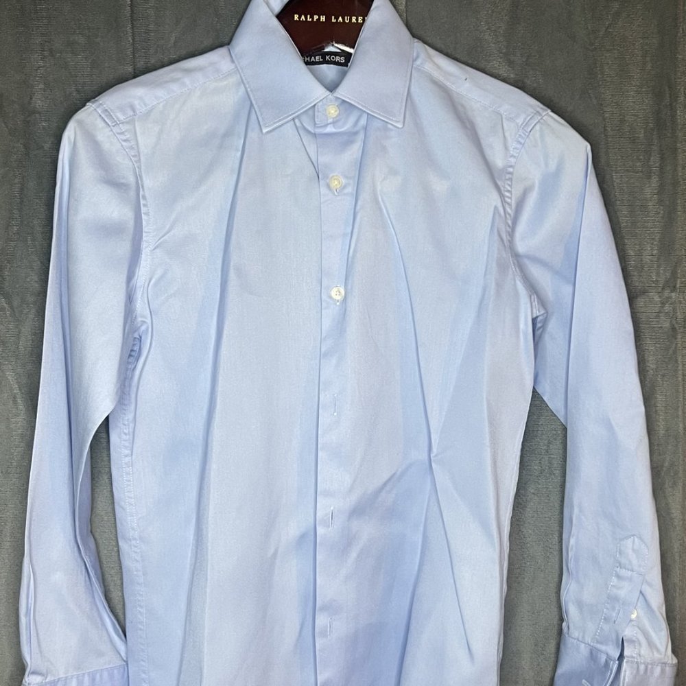 Michael Kors Boys Light Blue Button Down Shirt